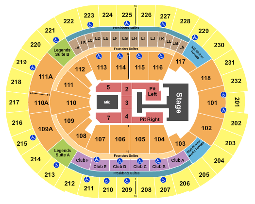 Kia Center Teddy Swims Seating Chart